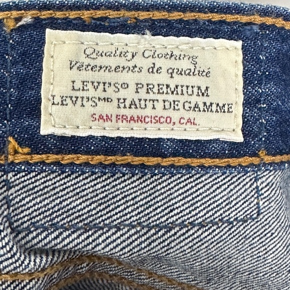 NWT Levis 501 Original Cropped Jeans Size 27 x 26 Distressed New Tags Denim Boho - Picture 16 of 16